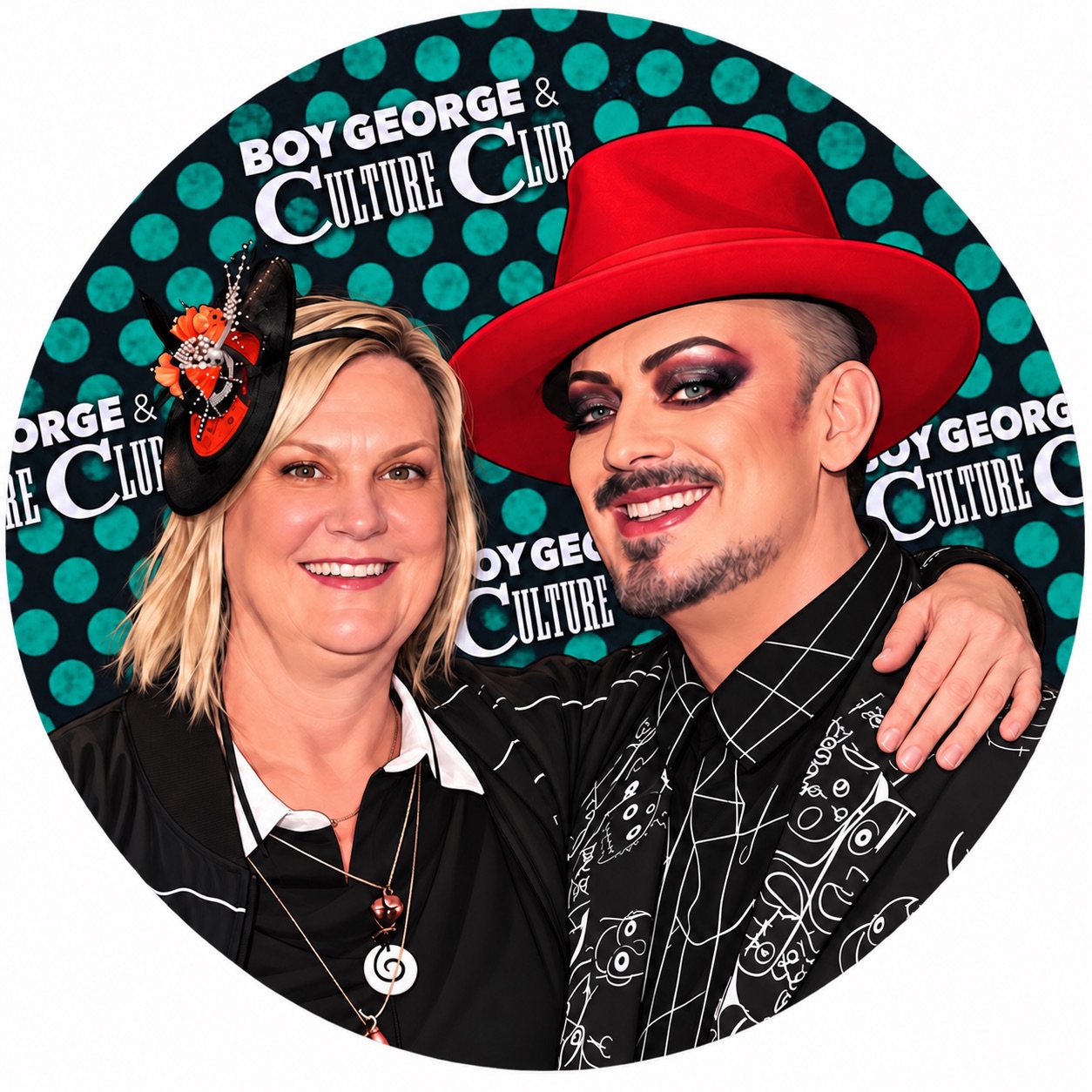 Betsy with Boy George